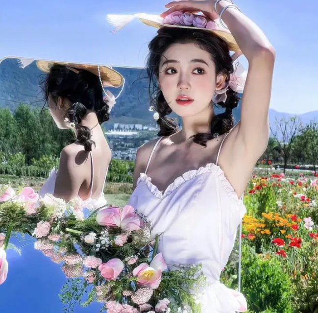 柳绿花红